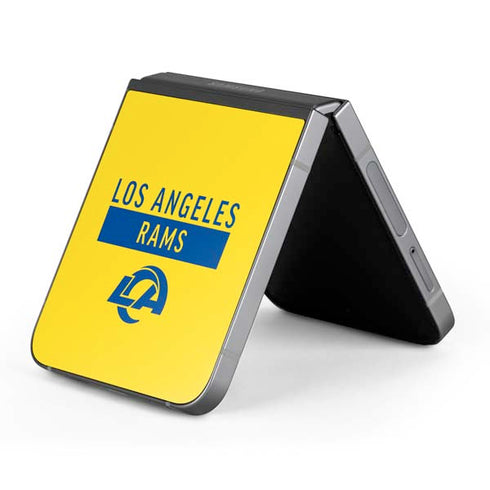 NFL Los Angeles Rams White Performance Series Galaxy Z Flip6 Skin