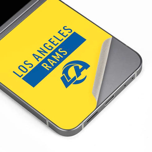 NFL Los Angeles Rams White Performance Series Galaxy Z Flip6 Skin