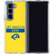 NFL Los Angeles Rams White Performance Series Galaxy Z Fold5 5G Clear Case