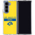 NFL Los Angeles Rams White Performance Series Galaxy Z Fold5 5G Clear Case