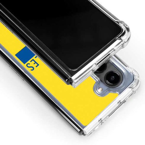 NFL Los Angeles Rams White Performance Series Galaxy Z Fold5 5G Clear Case