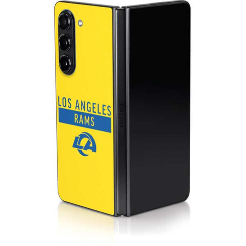 NFL Los Angeles Rams White Performance Series Galaxy Z Fold5 5G Skin