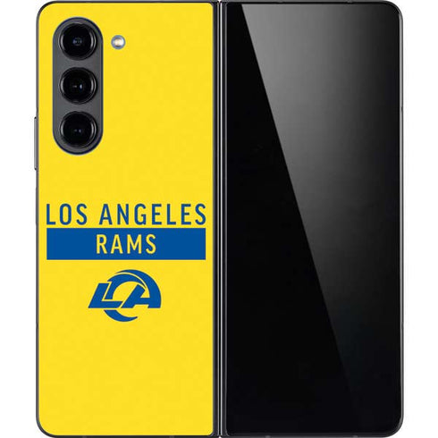 NFL Los Angeles Rams White Performance Series Galaxy Z Fold5 5G Skin