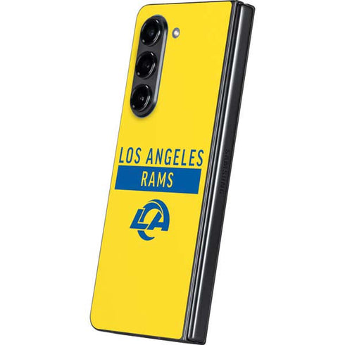 NFL Los Angeles Rams White Performance Series Galaxy Z Fold5 5G Skin