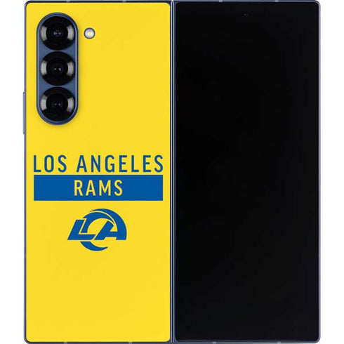 NFL Los Angeles Rams White Performance Series Galaxy Z Fold6 Skin