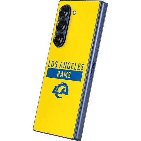 NFL Los Angeles Rams White Performance Series Galaxy Z Fold6 Skin