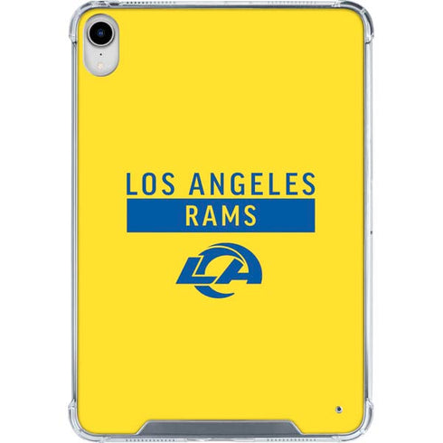 NFL Los Angeles Rams White Performance Series iPad 11th Gen (2025) Clear Case