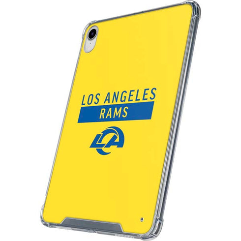 NFL Los Angeles Rams White Performance Series iPad 11th Gen (2025) Clear Case