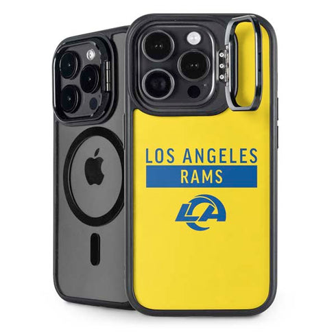 NFL Los Angeles Rams White Performance Series iPhone 14 Pro Max Kickstand Case