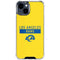 NFL Los Angeles Rams White Performance Series iPhone 15 Clear Case