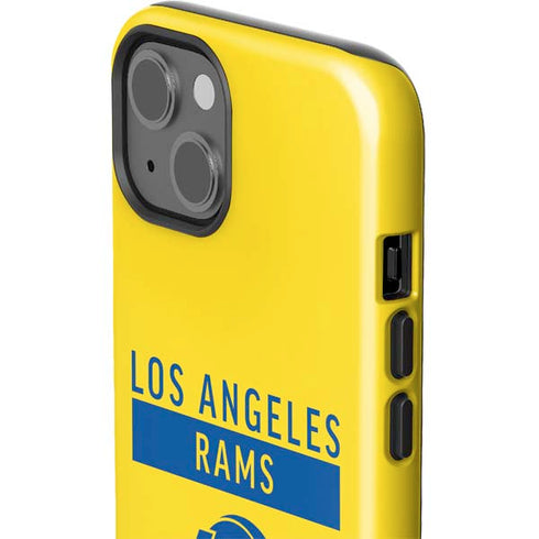 NFL Los Angeles Rams White Performance Series iPhone 15 Impact Case
