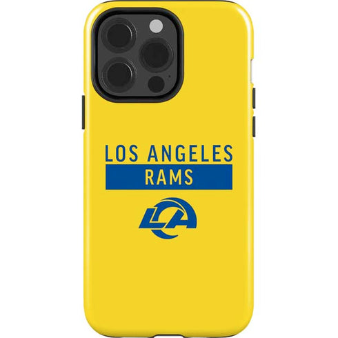 NFL Los Angeles Rams White Performance Series iPhone 15 Pro Impact Case