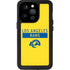 NFL Los Angeles Rams White Performance Series iPhone 15 Pro Waterproof Case