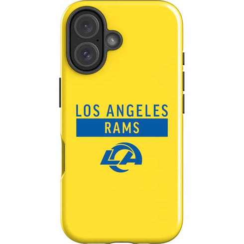 NFL Los Angeles Rams White Performance Series iPhone 16 Plus Impact Case