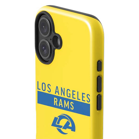 NFL Los Angeles Rams White Performance Series iPhone 16 Plus Impact Case