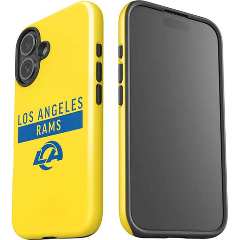 NFL Los Angeles Rams White Performance Series iPhone 16 Plus Impact Case