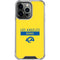 NFL Los Angeles Rams White Performance Series iPhone 16 Pro Clear Case