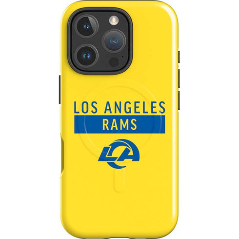NFL Los Angeles Rams White Performance Series iPhone 16 Pro Magsafe Impact Case
