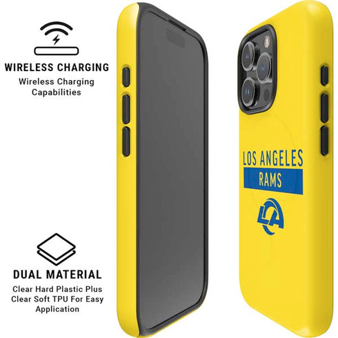 NFL Los Angeles Rams White Performance Series iPhone 16 Pro Magsafe Impact Case