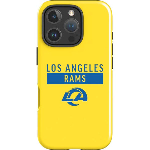 NFL Los Angeles Rams White Performance Series iPhone 16 Pro Max Impact Case