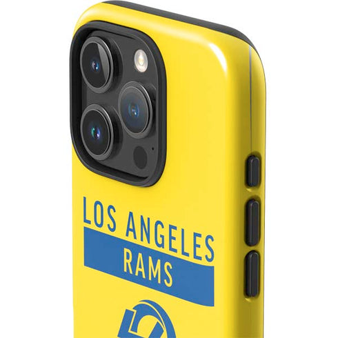 NFL Los Angeles Rams White Performance Series iPhone 16 Pro Max Impact Case