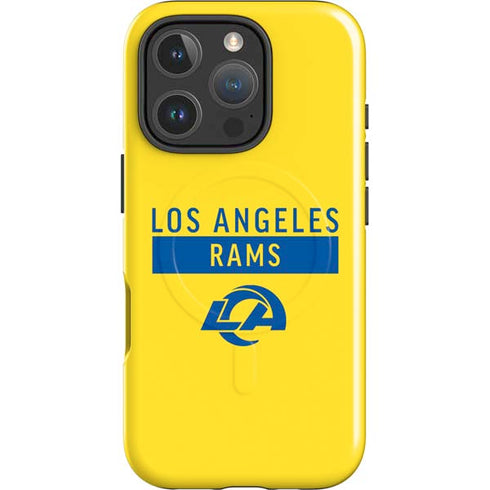 NFL Los Angeles Rams White Performance Series iPhone 16 Pro Max Magsafe Impact Case