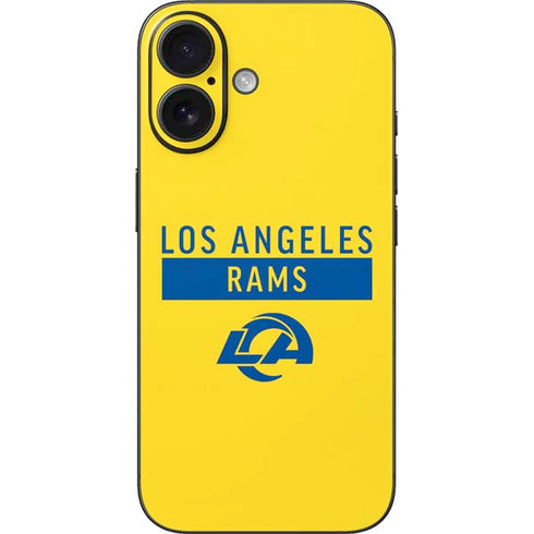 NFL Los Angeles Rams White Performance Series iPhone 16 Skin