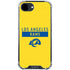 NFL Los Angeles Rams White Performance Series iPhone 16e Clear Case