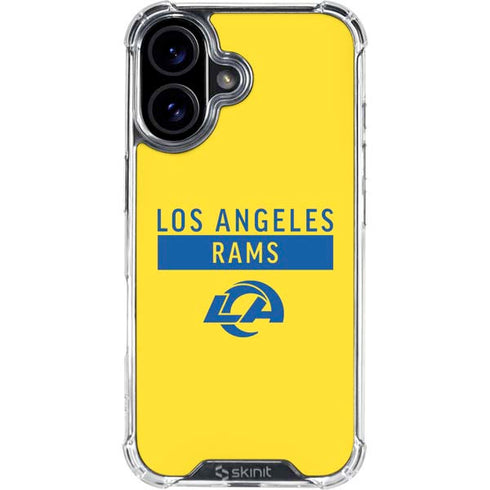 NFL Los Angeles Rams White Performance Series iPhone 17 Clear Case
