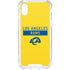 NFL Los Angeles Rams White Performance Series iPhone XS Clear Case