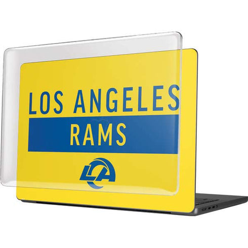 NFL Los Angeles Rams White Performance Series MacBook Pro 14in (2021-24) Case plus Skin