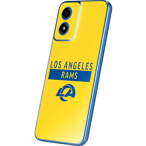NFL Los Angeles Rams White Performance Series Moto G Play 4G (2024) Skin
