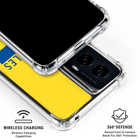 NFL Los Angeles Rams White Performance Series Moto G Power 5G (2024) Clear Case
