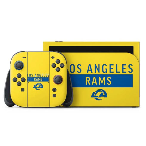 NFL Los Angeles Rams White Performance Series Nintendo Switch 2 (2025) with Joy-Con Skin