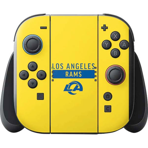 NFL Los Angeles Rams White Performance Series Nintendo Switch 2 (2025) with Joy-Con Skin
