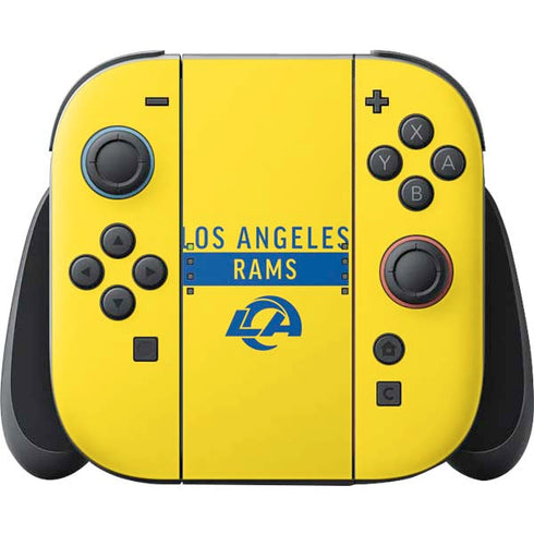 NFL Los Angeles Rams White Performance Series Nintendo Skins
