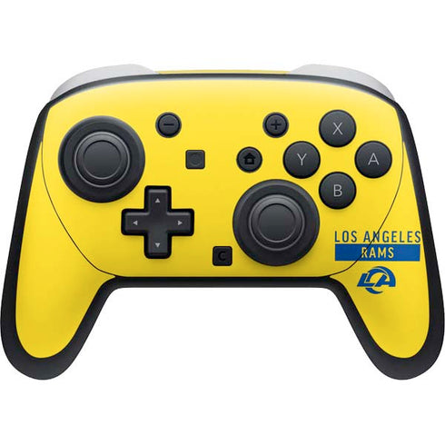 NFL Los Angeles Rams White Performance Series Nintendo Switch 2 (2025) Pro Controller Skin