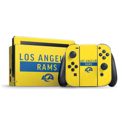 NFL Los Angeles Rams White Performance Series Nintendo Skins