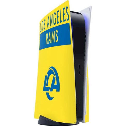 NFL Los Angeles Rams White Performance Series PlayStation PS5 Skins