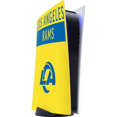 NFL Los Angeles Rams White Performance Series PlayStation PS5 Skins