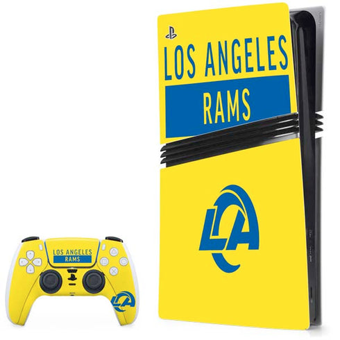 NFL Los Angeles Rams White Performance Series PlayStation PS5 Skins