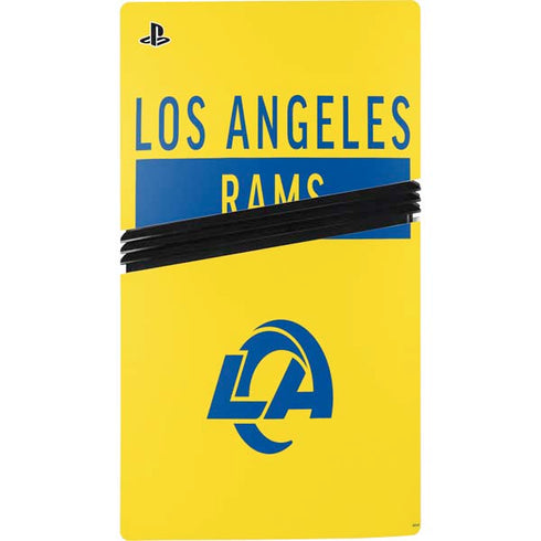 NFL Los Angeles Rams White Performance Series PS5 Pro Console Skin