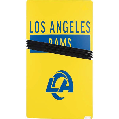 NFL Los Angeles Rams White Performance Series PS5 Pro Console Skin