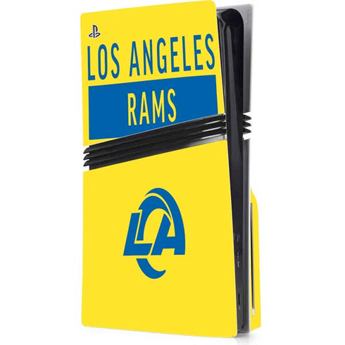 NFL Los Angeles Rams White Performance Series PlayStation PS5 Skins