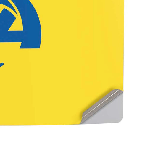 NFL Los Angeles Rams White Performance Series PS5 Pro Disk Console Skin