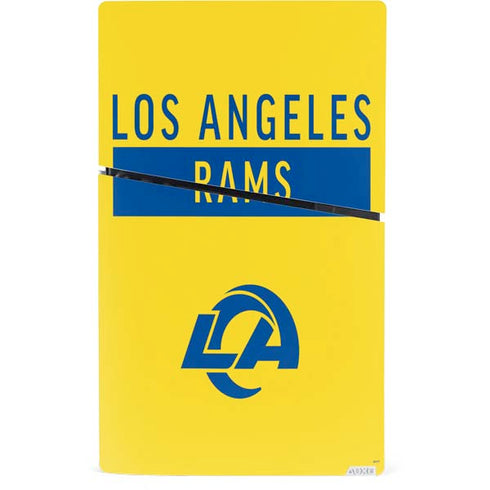 NFL Los Angeles Rams White Performance Series PS5 Slim Digital Edition Console Skin