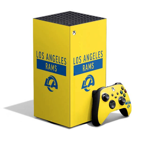 NFL Los Angeles Rams White Performance Series XBox Series X Digital Edition Bundle Skin