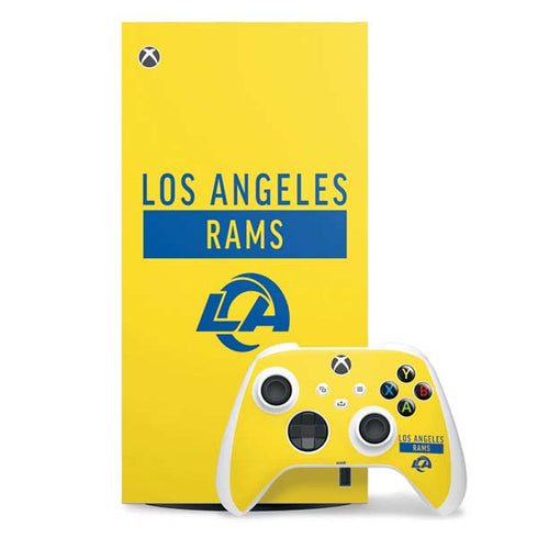 NFL Los Angeles Rams White Performance Series Xbox Series X Skins