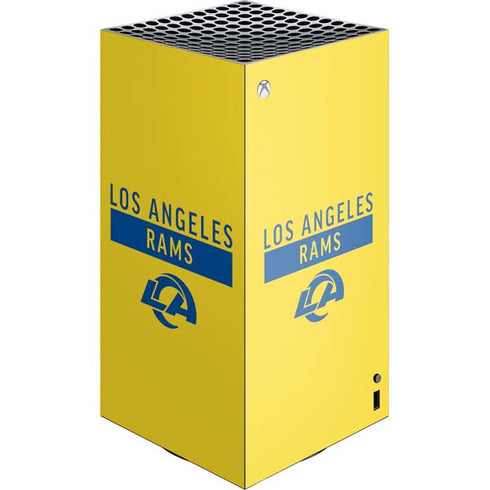 NFL Los Angeles Rams White Performance Series XBox Series X Digital Edition Console Skin