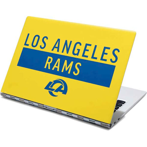 NFL Los Angeles Rams White Performance Series Yoga 910 2-in-1 14in Touch-Screen Skin